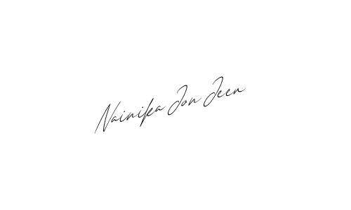 Nainika Jon Jeev name signature